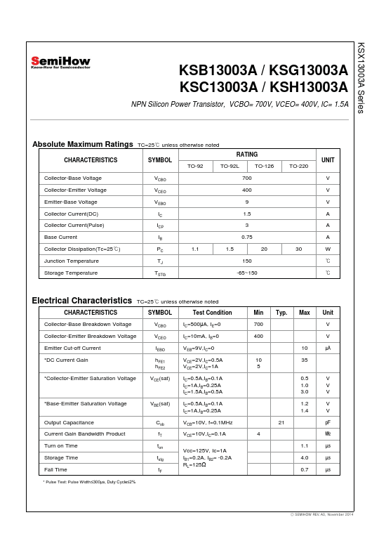 KSB13003A