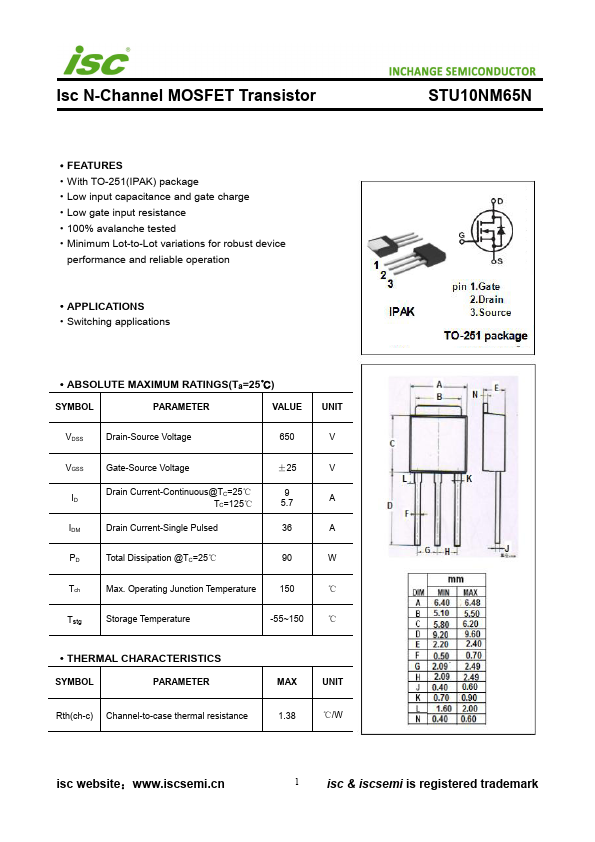 STU10NM65N