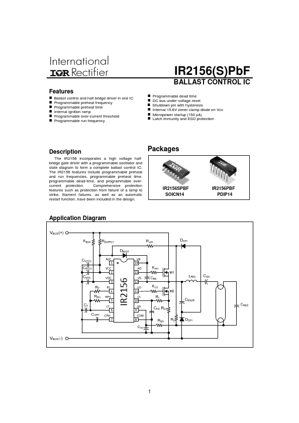 IR2156SPbF