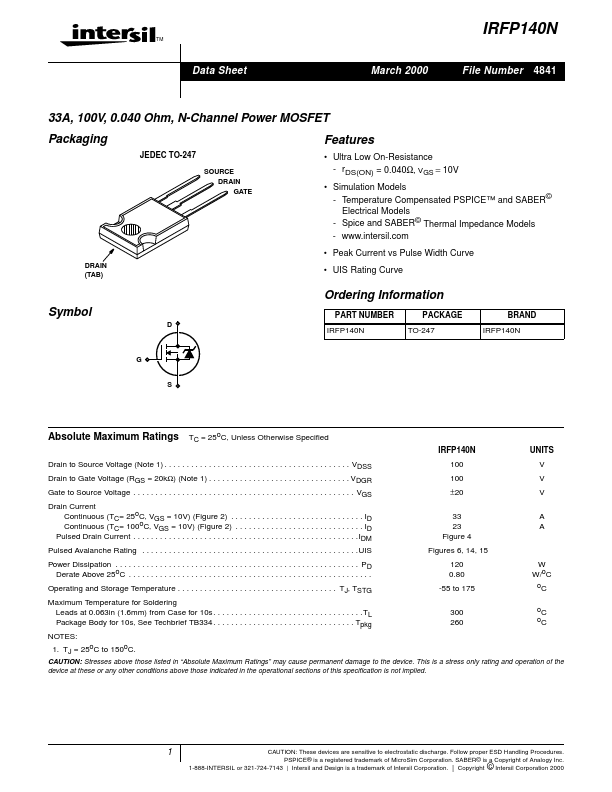 IRFP140N