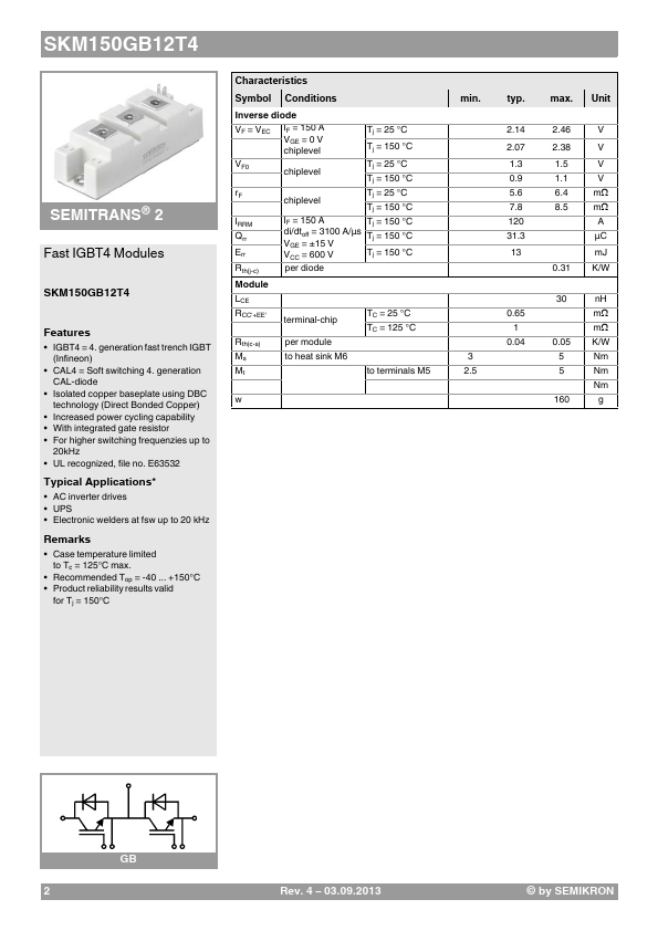 SKM150GB12T4