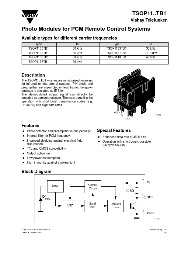 TSOP1138TB1