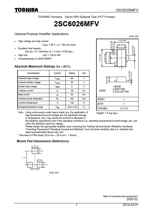 2SC6026MFV