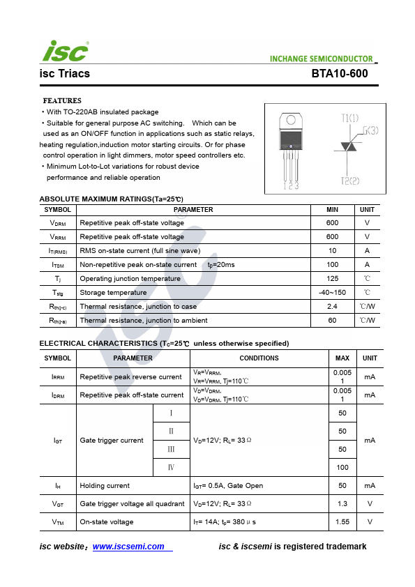 BTA10-600