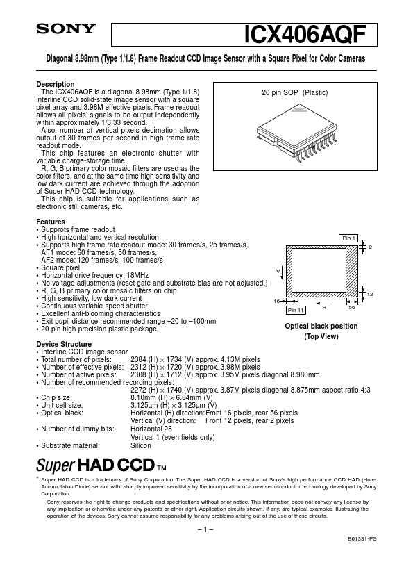 ICX406AQF