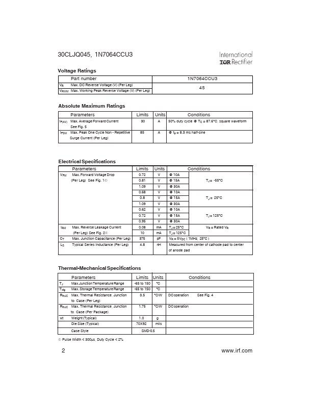 JANS1N7064CCU3