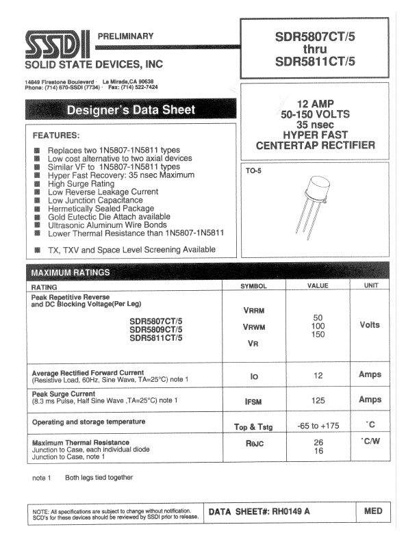 SDR5807CT