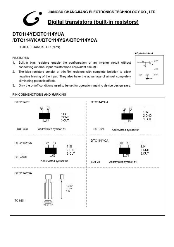 DTC114YCA