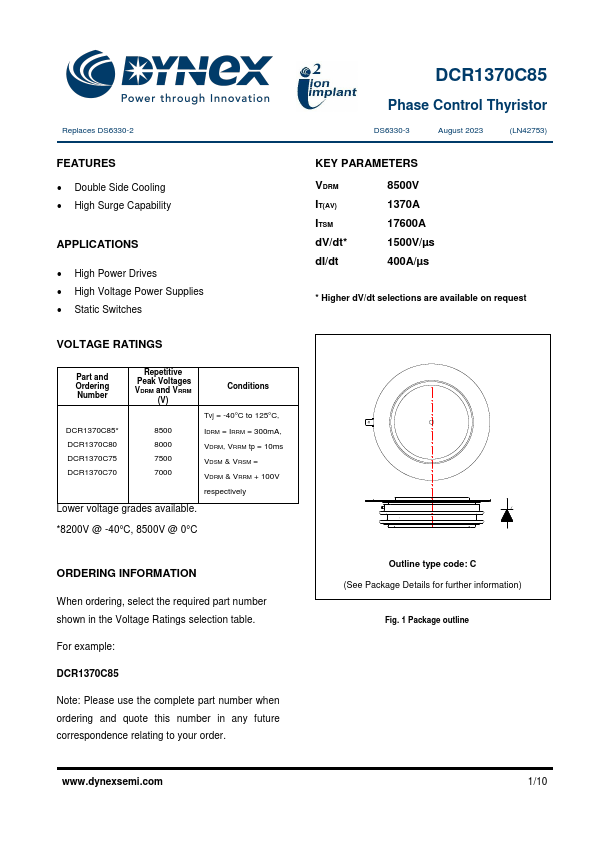 DCR1370C85