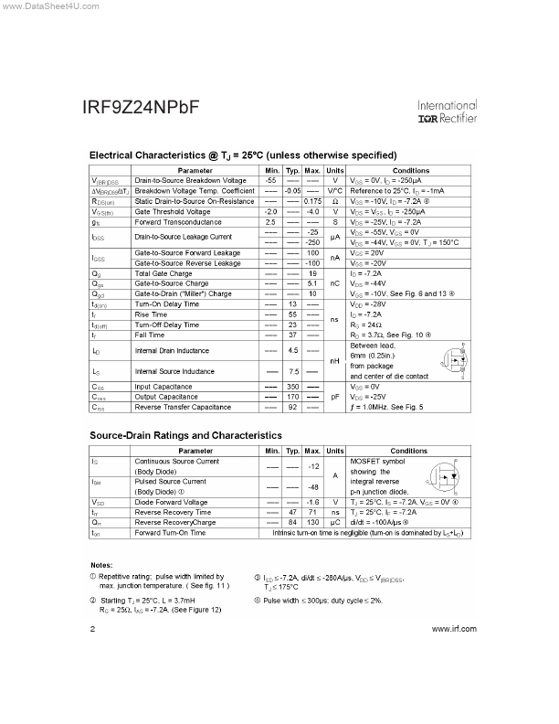 IRF9Z24NPBF