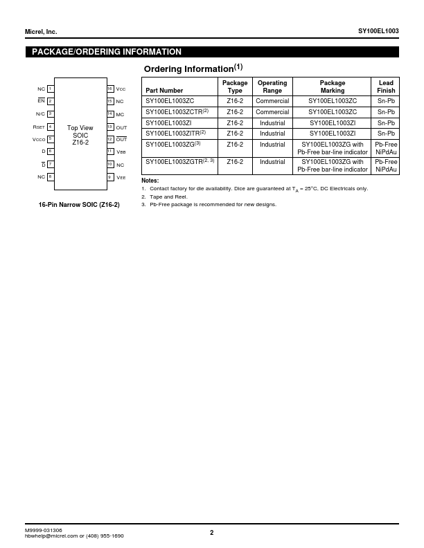 SY100EL1003