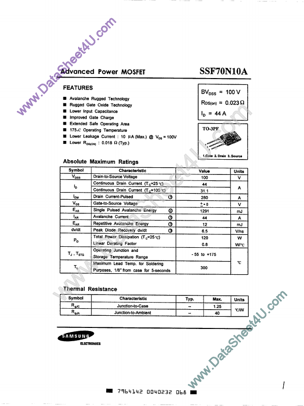 SSF70N10A