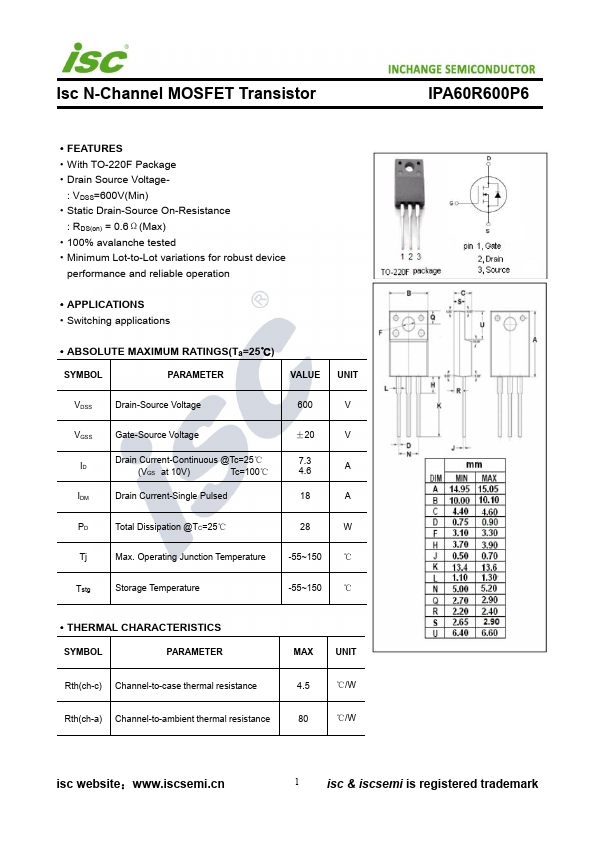 IPA60R600P6