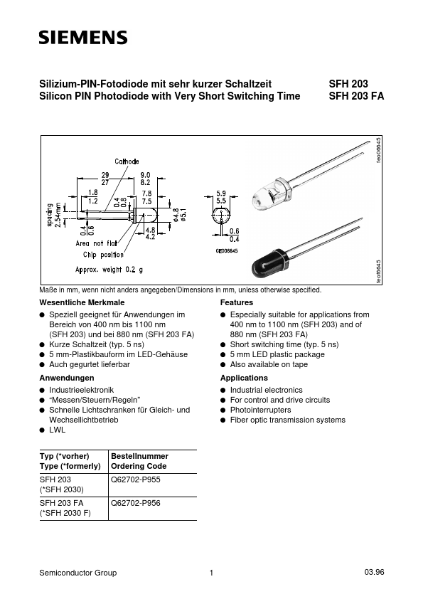 SFH203FA