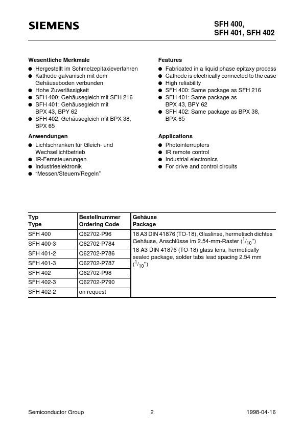 SFH402