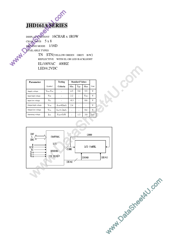 JHD161A