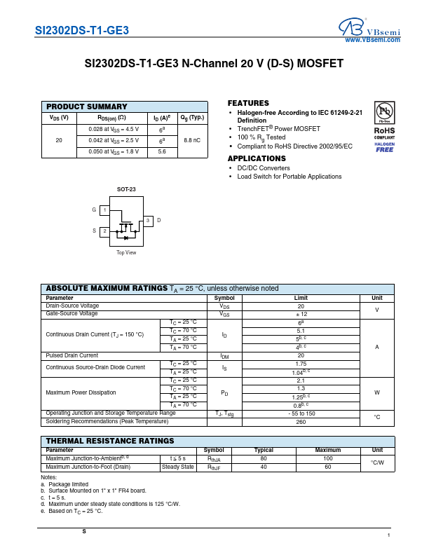 SI2302DS-T1-GE3