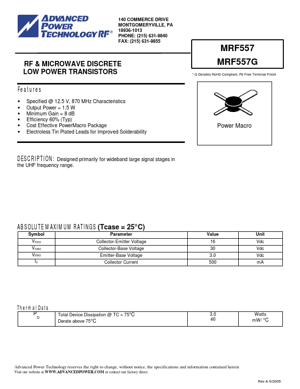 MRF557G