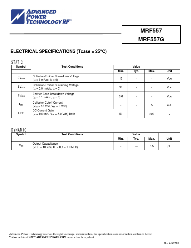 MRF557G