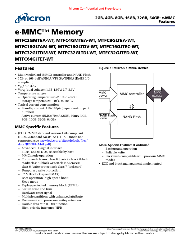 MTFC4GMTEA-WT