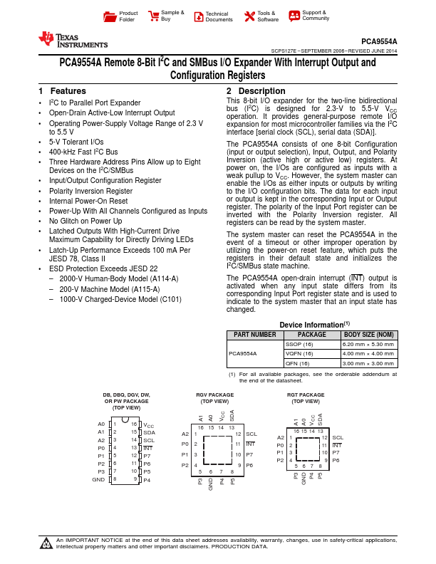 PCA9554A