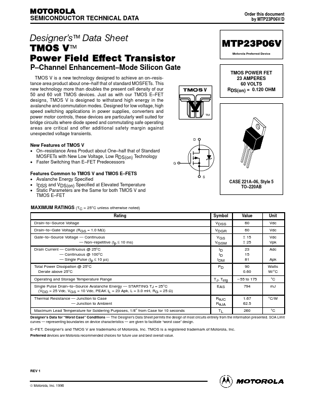 MTP23P06V