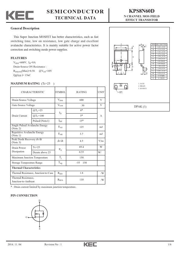 KPS8N60D