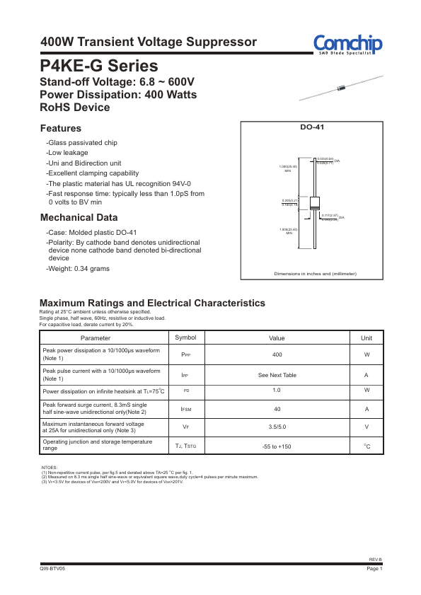 P4KE550CA-G