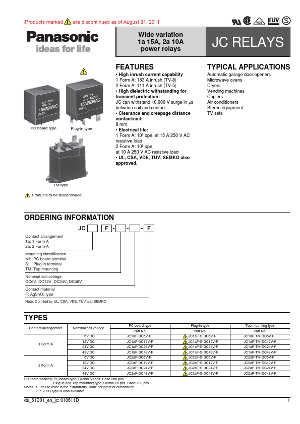 JC2aF-DC24V-F