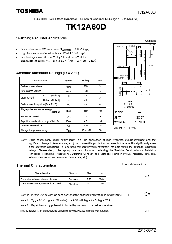 TK12A60D