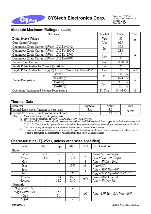 MTP4435AJ3