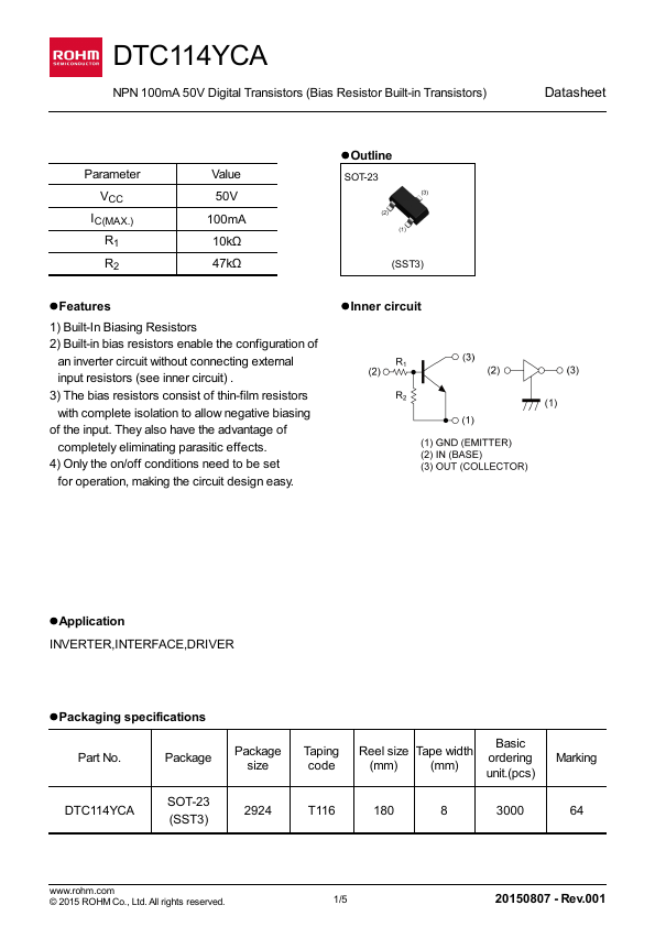 DTC114YCA