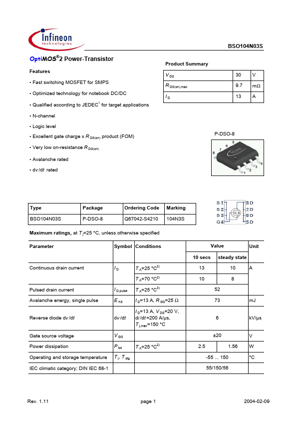 BSO104N03S