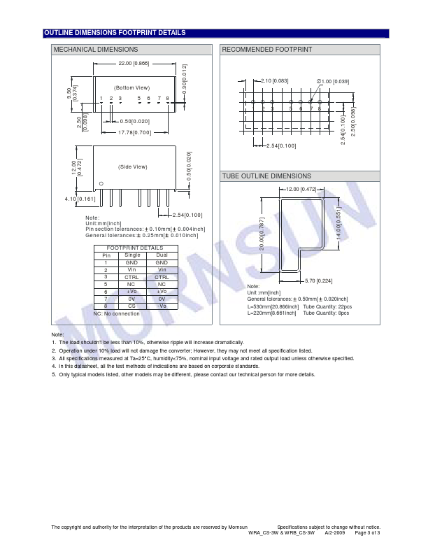 WRA1205CS-3W