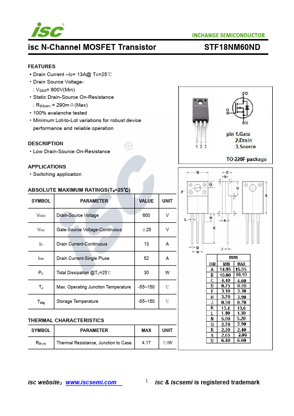 STF18NM60ND