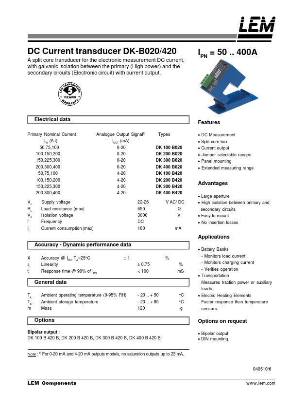 DK400-B420