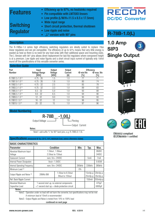 R-78B5.0-1.0L