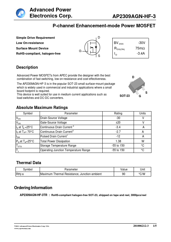 AP2309AGN-HF-3