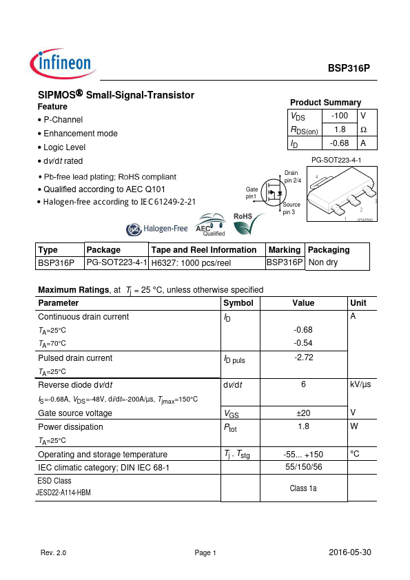 BSP316P