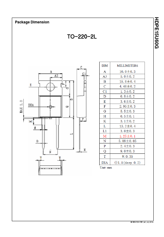 HDPE15U60G