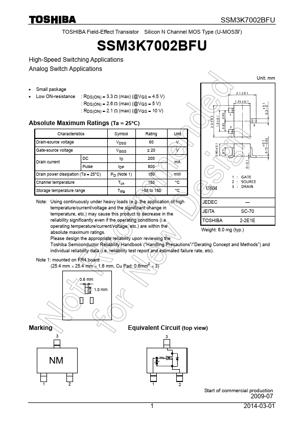 SSM3K7002BFU