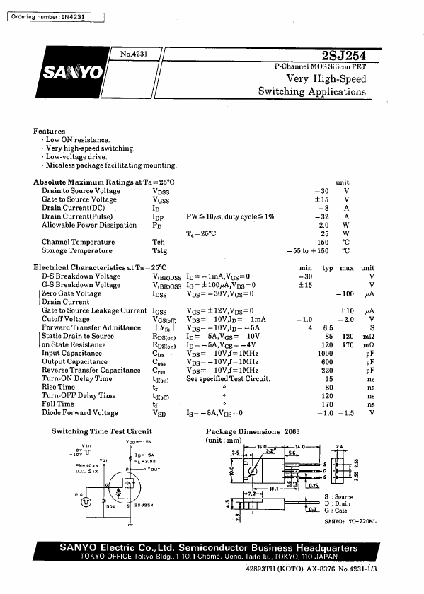 2SJ254