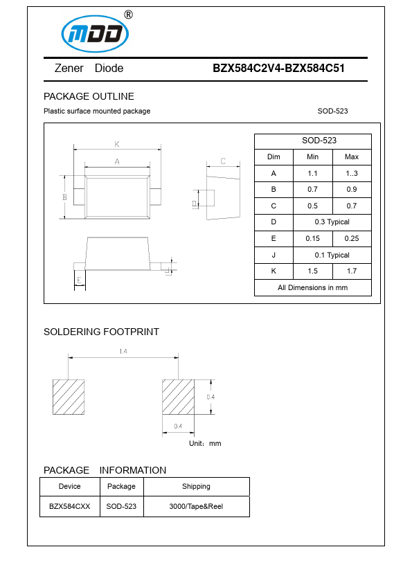 BZX584C3V0