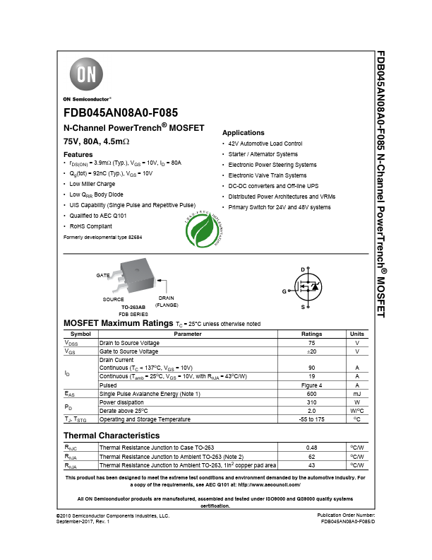 FDB045AN08A0-F085