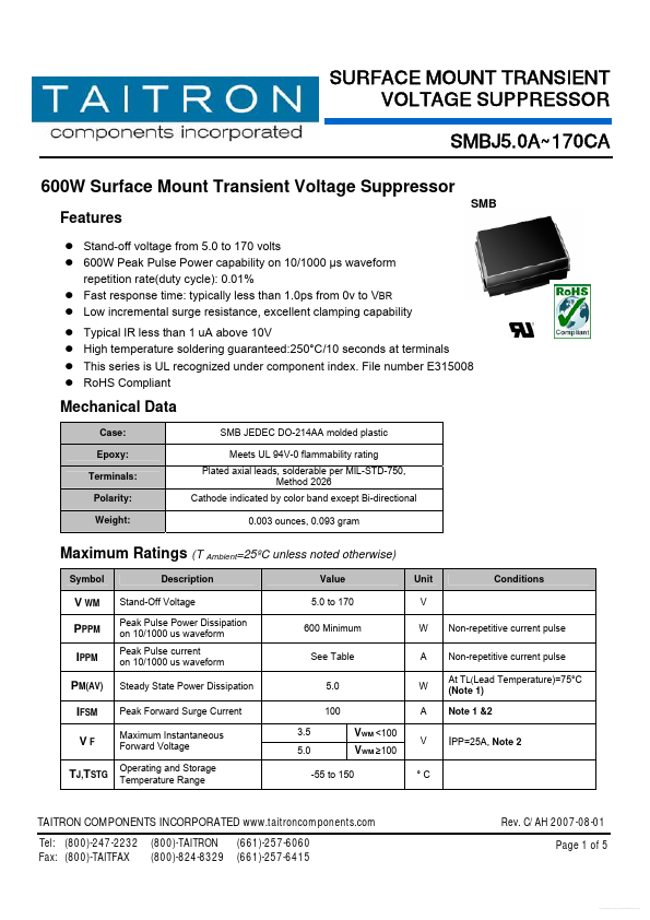 SMBJ14CA