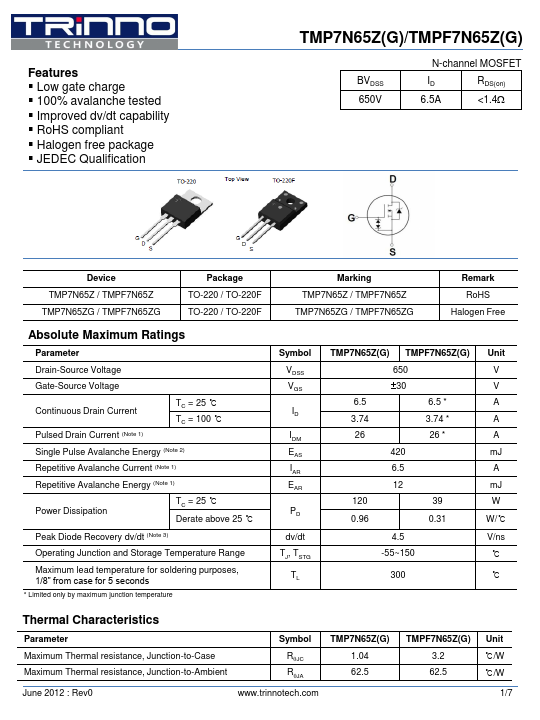 TMP7N65ZG