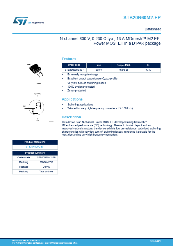 STB20N60M2-EP