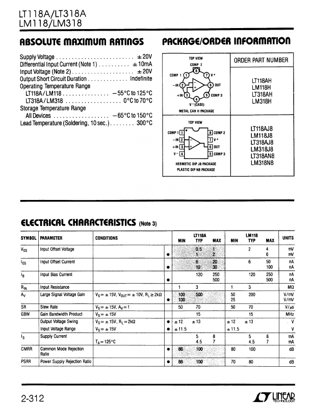 LT318A