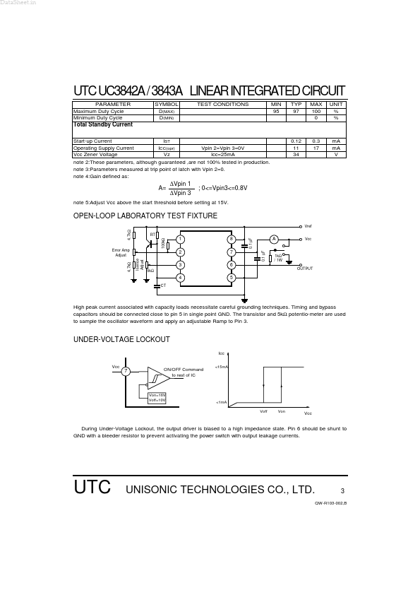 UTC3843A