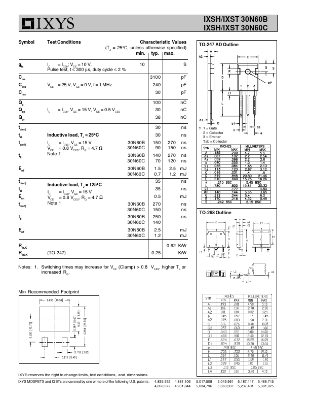 IXSH30N60B